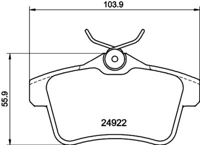 PCP1188 DON Комплект тормозных колодок, дисковый тормоз