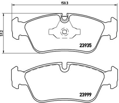 P06035X BREMBO Комплект тормозных колодок, дисковый тормоз