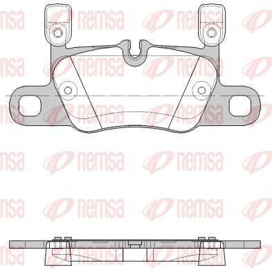 171420 REMSA Комплект тормозных колодок, дисковый тормоз