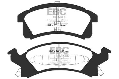 DP21174 EBC Brakes Комплект тормозных колодок, дисковый тормоз