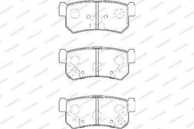 WBP23673A WAGNER Комплект тормозных колодок, дисковый тормоз