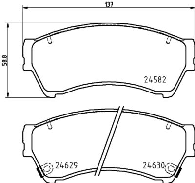 8DB355029661 HELLA PAGID Комплект тормозных колодок, дисковый тормоз