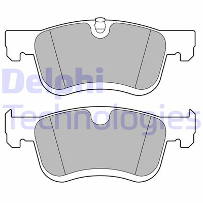 LP3675 DELPHI Комплект тормозных колодок, дисковый тормоз