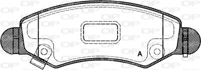 BPA070221 OPEN PARTS Комплект тормозных колодок, дисковый тормоз