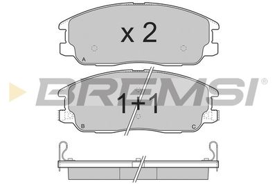 BP3268 BREMSI Комплект тормозных колодок, дисковый тормоз