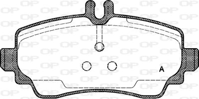 BPA065000 OPEN PARTS Комплект тормозных колодок, дисковый тормоз