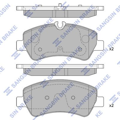 SP1884 Hi-Q Комплект тормозных колодок, дисковый тормоз