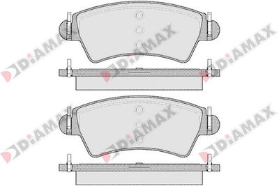 N09085 DIAMAX Комплект тормозных колодок, дисковый тормоз