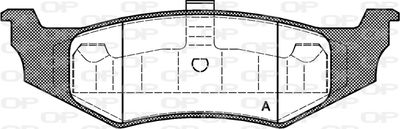 BPA048240 OPEN PARTS Комплект тормозных колодок, дисковый тормоз