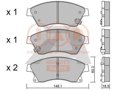 70420100P IAP QUALITY PARTS Комплект тормозных колодок, дисковый тормоз