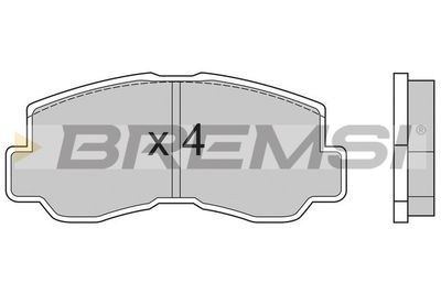 BP2508 BREMSI Комплект тормозных колодок, дисковый тормоз