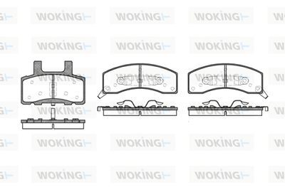 P430302 WOKING Комплект тормозных колодок, дисковый тормоз