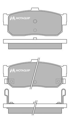 LVXL840 MOTAQUIP Комплект тормозных колодок, дисковый тормоз