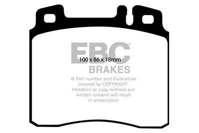 DP4963R EBC Brakes Комплект тормозных колодок, дисковый тормоз