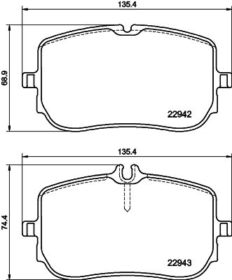 8DB355040161 HELLA Комплект тормозных колодок, дисковый тормоз