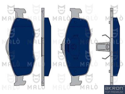 1050008 AKRON-MALÒ Комплект тормозных колодок, дисковый тормоз