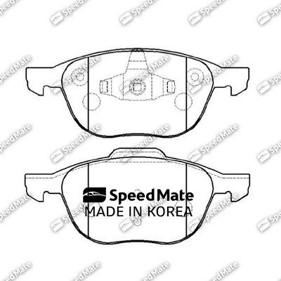 SMBPU128 SpeedMate Комплект тормозных колодок, дисковый тормоз