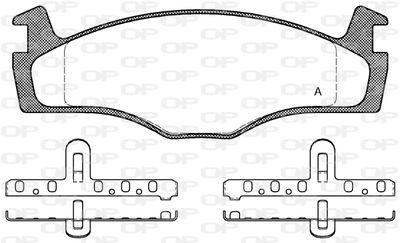 BPA017110 OPEN PARTS Комплект тормозных колодок, дисковый тормоз