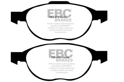 DP31524C EBC Brakes Комплект тормозных колодок, дисковый тормоз