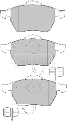 BBP1646 BORG & BECK Комплект тормозных колодок, дисковый тормоз