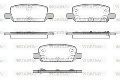 P1817302 WOKING Комплект тормозных колодок, дисковый тормоз