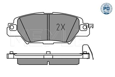 0252233214PD MEYLE Комплект тормозных колодок, дисковый тормоз