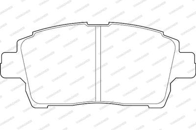WBP23510A WAGNER Комплект тормозных колодок, дисковый тормоз
