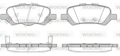 P1259302 WOKING Комплект тормозных колодок, дисковый тормоз