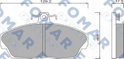 FO667981 FOMAR Friction Комплект тормозных колодок, дисковый тормоз