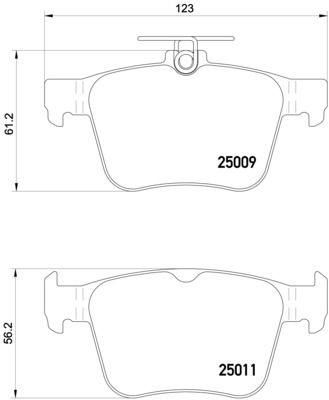 FK20258 KAISHIN Комплект тормозных колодок, дисковый тормоз