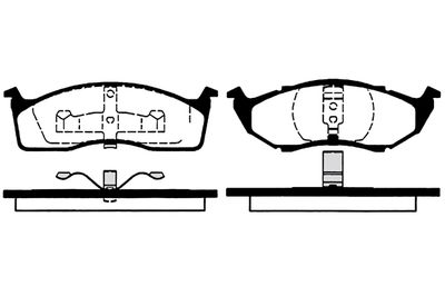 RA07181 RAICAM Комплект тормозных колодок, дисковый тормоз