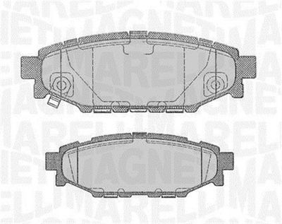 363916060700 MAGNETI MARELLI Комплект тормозных колодок, дисковый тормоз