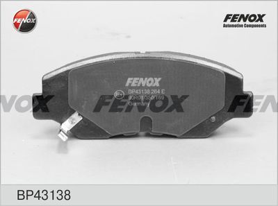 BP43138 FENOX Комплект тормозных колодок, дисковый тормоз