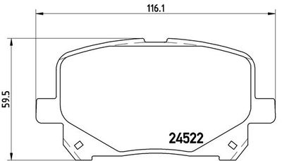 P83100 BREMBO Комплект тормозных колодок, дисковый тормоз