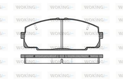 P521320 WOKING Комплект тормозных колодок, дисковый тормоз