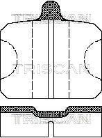 811067747 TRISCAN Комплект тормозных колодок, дисковый тормоз
