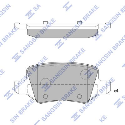 SP1748 Hi-Q Комплект тормозных колодок, дисковый тормоз