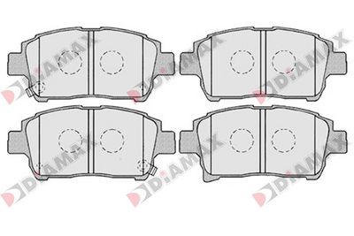 N09697 DIAMAX Комплект тормозных колодок, дисковый тормоз