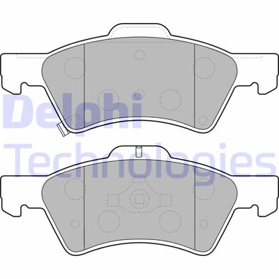 LP1693 DELPHI Комплект тормозных колодок, дисковый тормоз