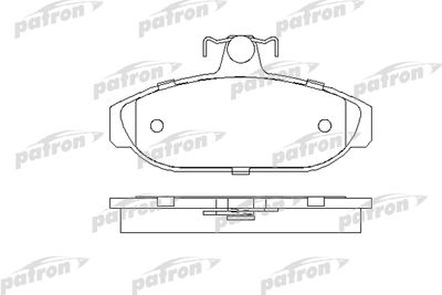 PBP317 PATRON Комплект тормозных колодок, дисковый тормоз