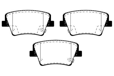 RA12660 RAICAM Комплект тормозных колодок, дисковый тормоз