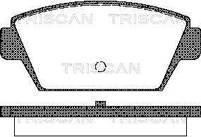 811042909 TRISCAN Комплект тормозных колодок, дисковый тормоз