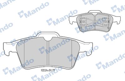 MBF015161 MANDO Комплект тормозных колодок, дисковый тормоз