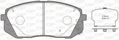 BPA130252 OPEN PARTS Комплект тормозных колодок, дисковый тормоз