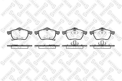 401032SX STELLOX Комплект тормозных колодок, дисковый тормоз