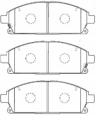 C1N042 AISIN Комплект тормозных колодок, дисковый тормоз