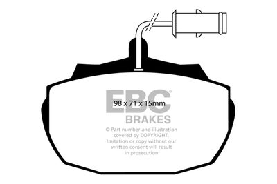 DP471 EBC Brakes Комплект тормозных колодок, дисковый тормоз