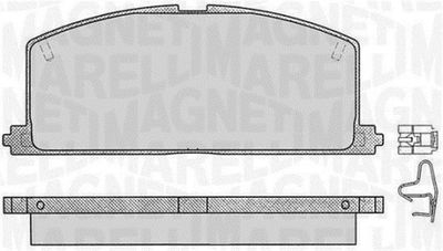 363916060405 MAGNETI MARELLI Комплект тормозных колодок, дисковый тормоз