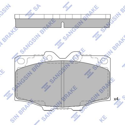 SP1378 Hi-Q Комплект тормозных колодок, дисковый тормоз