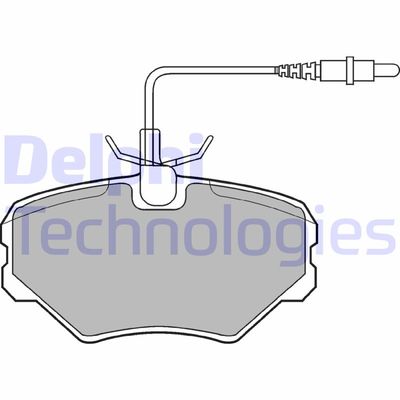 LP917 DELPHI Комплект тормозных колодок, дисковый тормоз